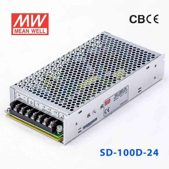 Mean Well SD-100D-24 DC-DC Converter - 100W - 72~144V in 24V out