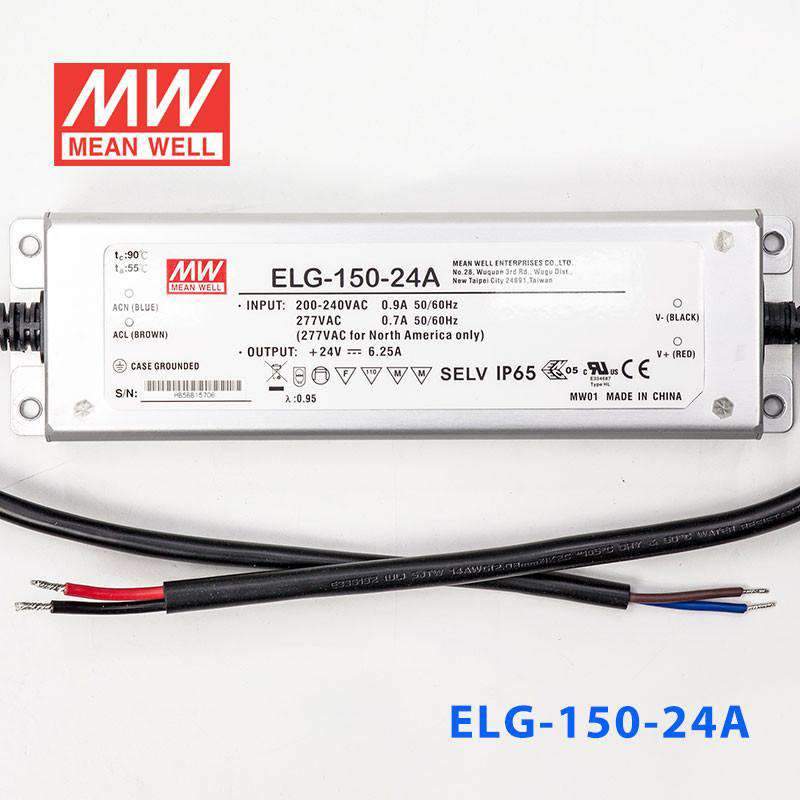 Mean Well ELG-150-24A Power Supply 150W 24V  - Adjustable 6.25A - PHOTO 2