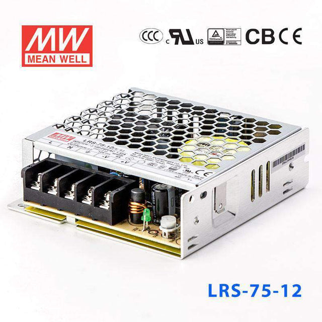 Mean Well LRS-75-12 Power Supply 75W 12V 6A