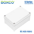 Boxco S-Series 7.48 x 11.02 x 5.12 Inches(190x280x130mm) Plastic Enclosure, IP67, IK08, ABS, Grey Cover, Screw Type