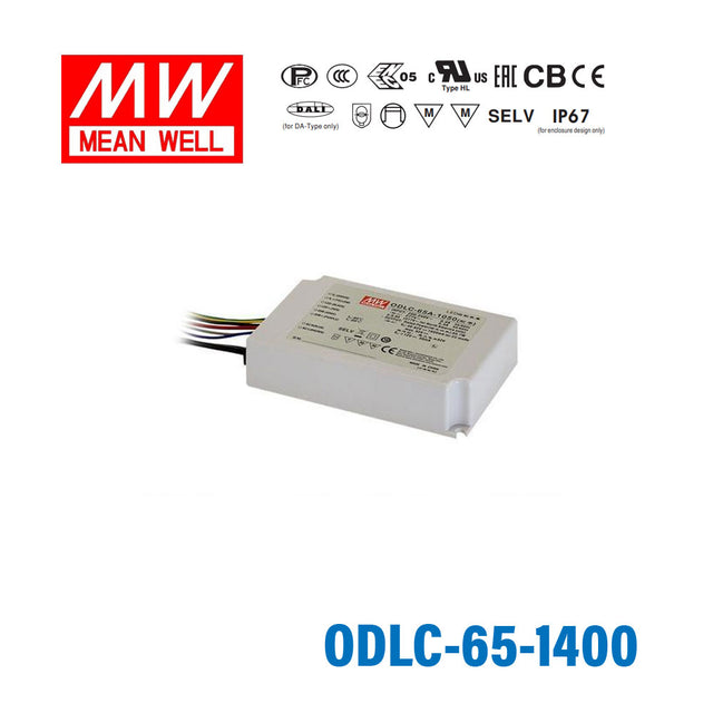Mean Well ODLC-65-1400 Power Supply 65W 1400mA, Dimmable