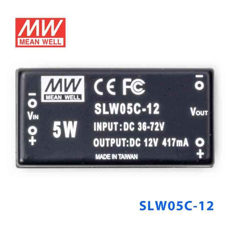 Mean Well SLW05C-12 DC-DC Converter - 5W - 36~72V in 12V out 417mA - PHOTO 2
