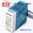 Mean Well MDR-60-24 Single Output Industrial Power Supply 60W 24V 2.5A - DIN Rail