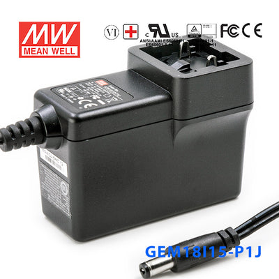 Mean Well GEM18I15-P1J Power Supply 18W 15V