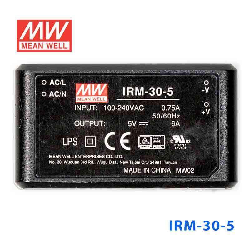 Mean Well IRM-30-5 Switching Power Supply 3W 5V 6A - Encapsulated - PHOTO 2