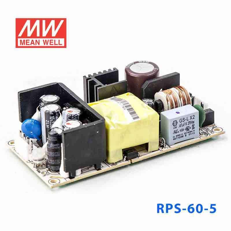 Mean Well RPS-60-5 Green Power Supply W 5V 10A - Medical Power Supply - PHOTO 1