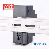 Mean Well HDR-30-15 Ultra Slim Step Shape Power Supply 30W 15V 2A - DIN Rail - PHOTO 3