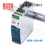 Mean Well SDR-120-48 Single Output Industrial Power Supply 120W 48V 2.5A - DIN Rail