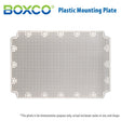 Boxco Plastic Mounting Plate, Grid Type, Q Series Only, 2030G