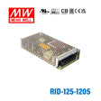 Mean Well RID-125-1205 AC-DC Dual output enclosed power supply 125W 3A
