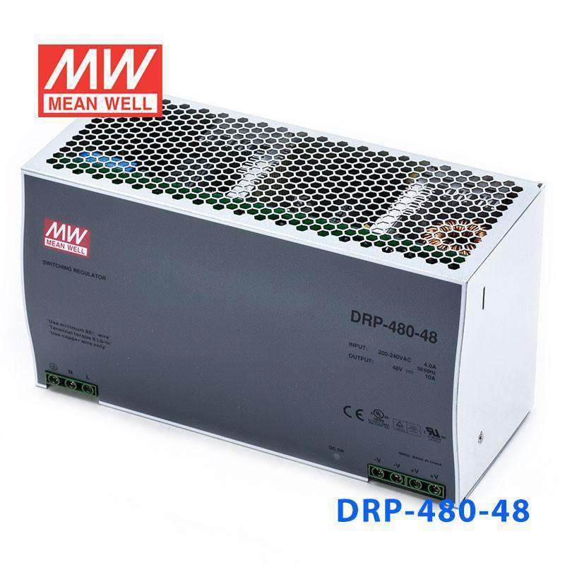 Mean Well DRP-480-48 AC-DC Industrial DIN rail power supply 480W 10A - PHOTO 1