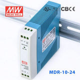 Mean Well MDR-10-24 Single Output Industrial Power Supply 10W 24V 0.42A - DIN Rail