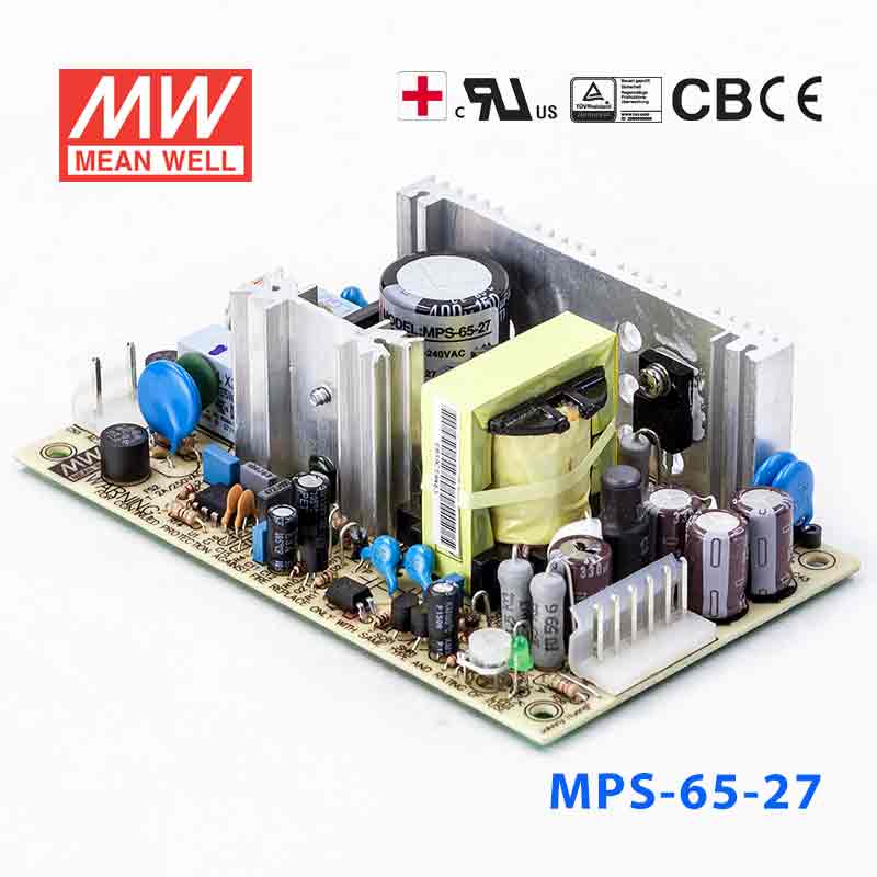 Mean Well MPS-65-27 Power Supply 65W 27V 2.4A