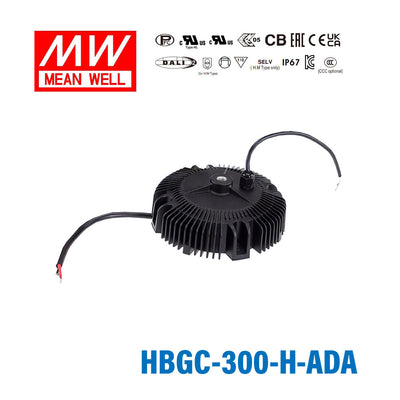 Mean Well HBGC-300-H-ADA Power Supply 300W 5600mA - Adjustable and DALI