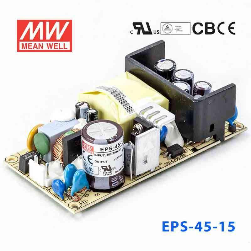 Mean Well EPS-45-15 Power Supply 45W 15V 3A