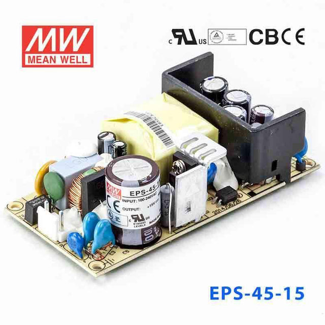 Mean Well EPS-45-15 Power Supply 45W 15V 3A