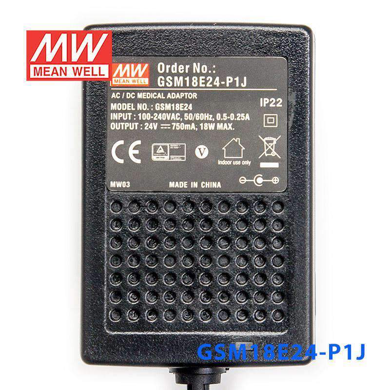 Mean Well GSM18E24-P1J Power Supply 18W 24V 750mA - PHOTO 2