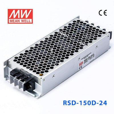 Mean Well RSD-150D-24 DC-DC Converter - 151.2W - 67.2~143V in 24V out 6.3A