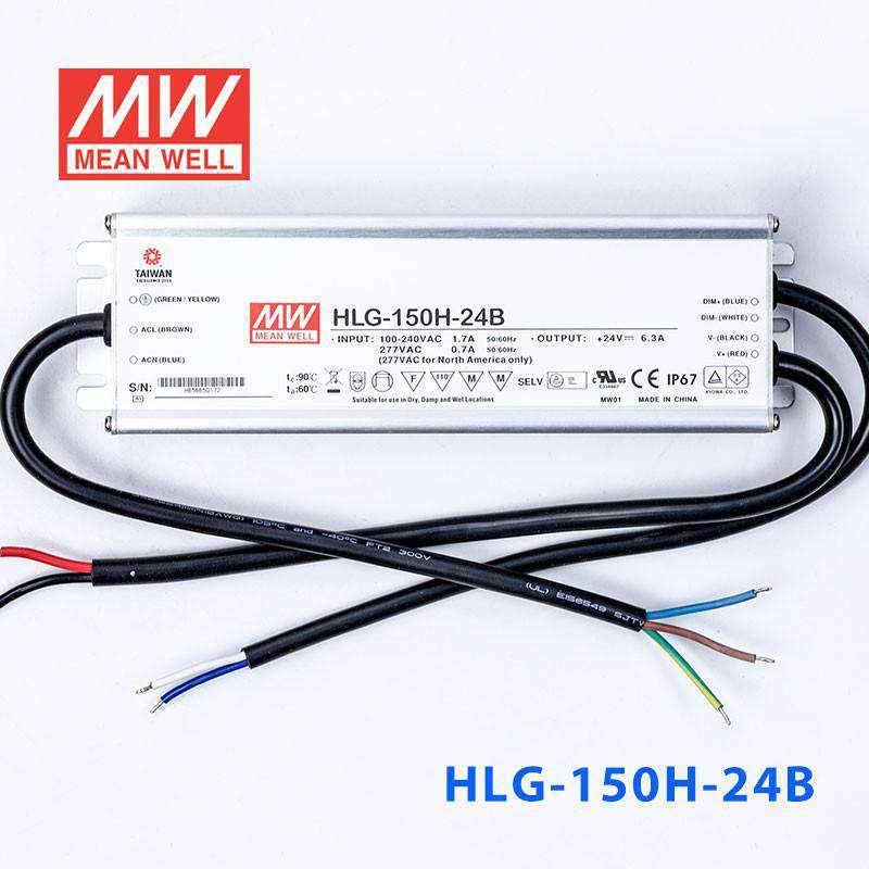Mean Well HLG-150H-24B Power Supply 150W 24V- Dimmable - PHOTO 2