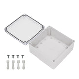 Boxco S-Series 7.87 x 7.87 x 3.94 Inches(200x200x100mm) Plastic Enclosure, IP67, IK08, ABS, Transparent Cover, Screw Type - PHOTO 2
