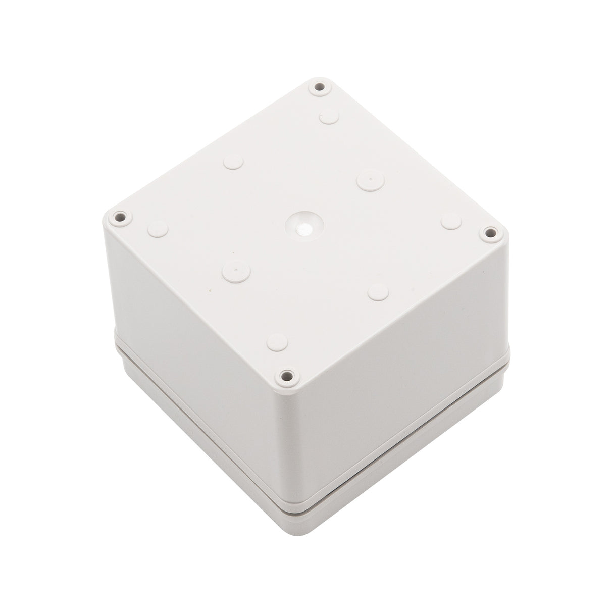 Boxco S-Series 4.92 x 4.92 x 3.94 Inches(125x125x100mm) Plastic Enclosure, IP67, IK08, ABS, Grey Cover, Screw Type - PHOTO 2