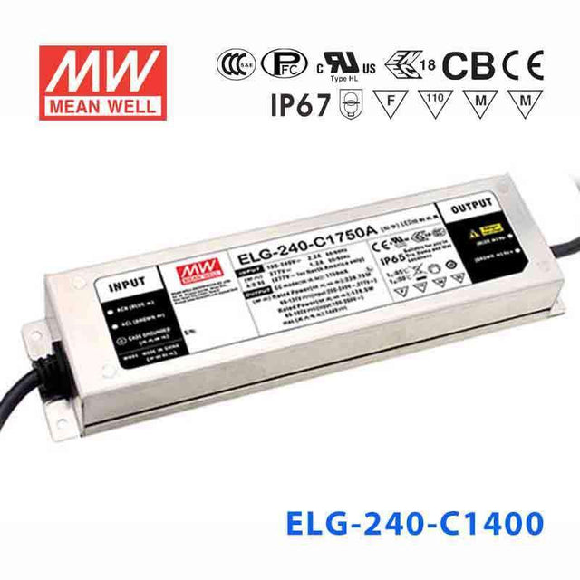 Mean Well ELG-240-C1400 Power Supply 240W 1400mA
