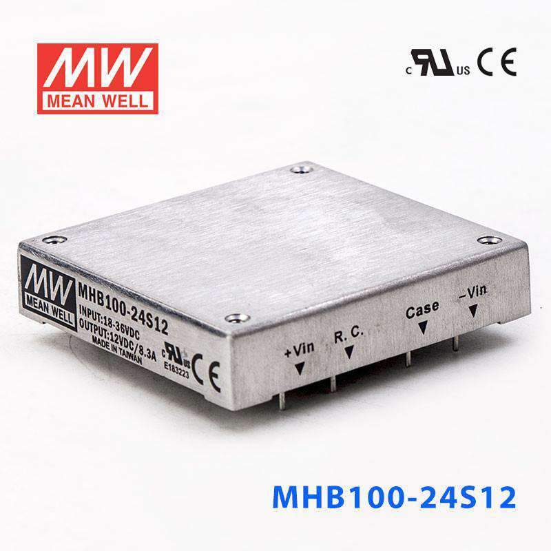 Mean Well MHB100-24S12 DC-DC Converter - 100W - 18~36V in 12V out
