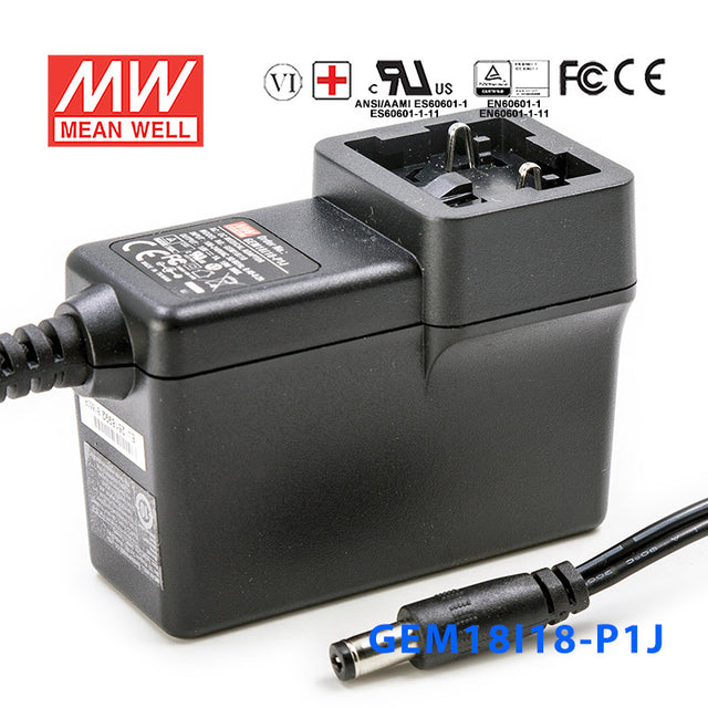 Mean Well GEM18I18-P1J Power Supply 18W 18V