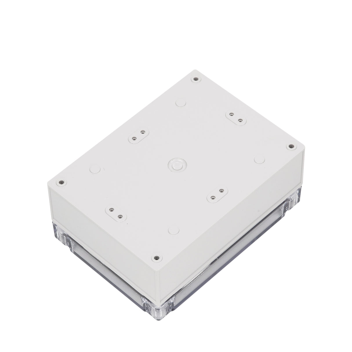 Boxco S-Series 4.92 x 6.89 x 2.95 Inches(125x175x75mm) Plastic Enclosure, IP67, IK08, ABS, Transparent Cover, Screw Type - PHOTO 1