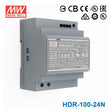 Mean Well HDR-100-24N Ultra Slim Step Shape Power Supply 100W 24V 4.2A - DIN Rail