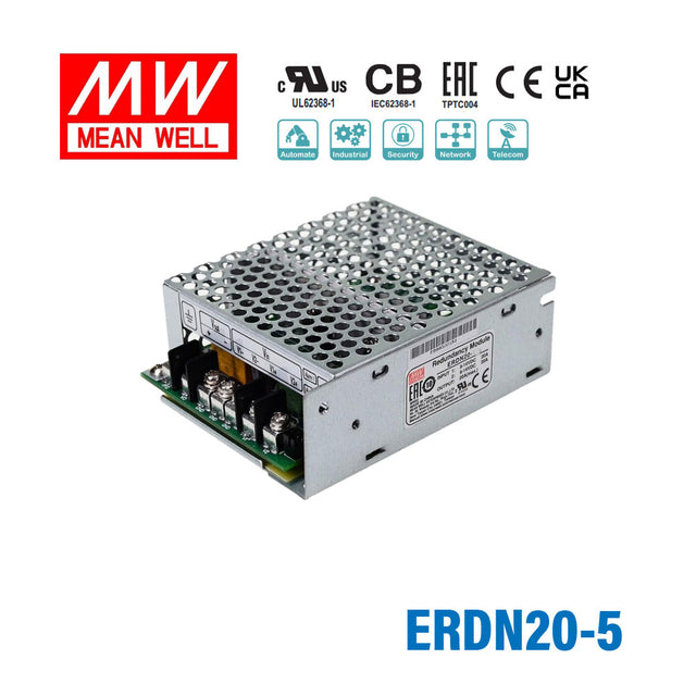Mean Well ERDN20-5 Redundancy Module Power Supply 20A