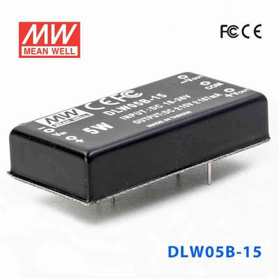 Mean Well DLW05B-15 DC-DC Converter - 5W - 18~36V in ±15V out 167mA