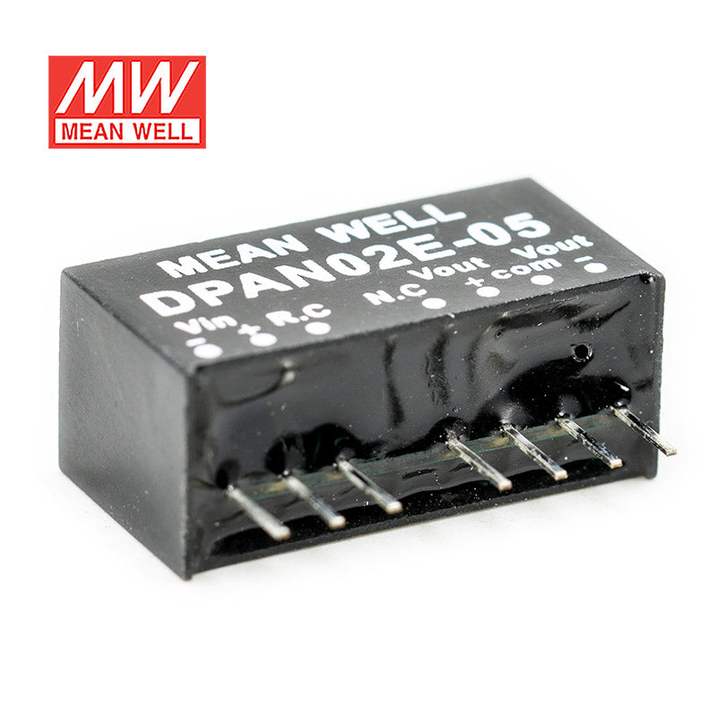 Mean Well DPAN02E-05 DC-DC Converter - 2W - 4.5~9V in ±5V out 200mA