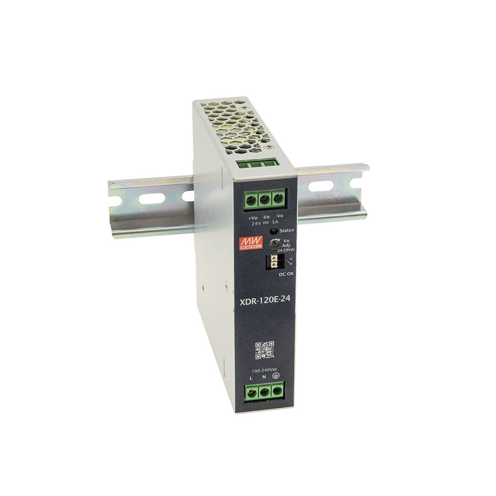 Mean Well XDR-120E-12 Economical Ultra Slim Din Rail Power Supply 120W 12V