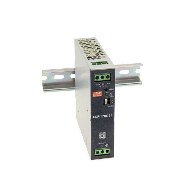 Mean Well XDR-120E-12 Economical Ultra Slim Din Rail Power Supply 120W 12V
