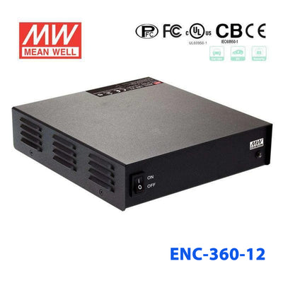 Mean Well ENC-360-12 Desktop Type Chargers 360W 14.4V 24A - 3-stage programmable charger