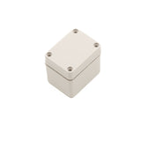 Boxco S-Series 1.97 x 2.56 x 2.17 Inches(50x65x55mm) Plastic Enclosure, IP67, IK08, ABS, Grey Cover, Screw Type - PHOTO 1