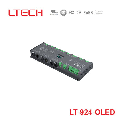 Ltech LT-924-OLED Constant Voltage Decoder - DMX/RDM