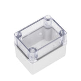 Boxco S-Series 3.15 x 4.33 x 3.35 Inches(80x110x85mm) Plastic Enclosure, IP67, IK08, ABS, Transparent Cover, Screw Type - PHOTO 3
