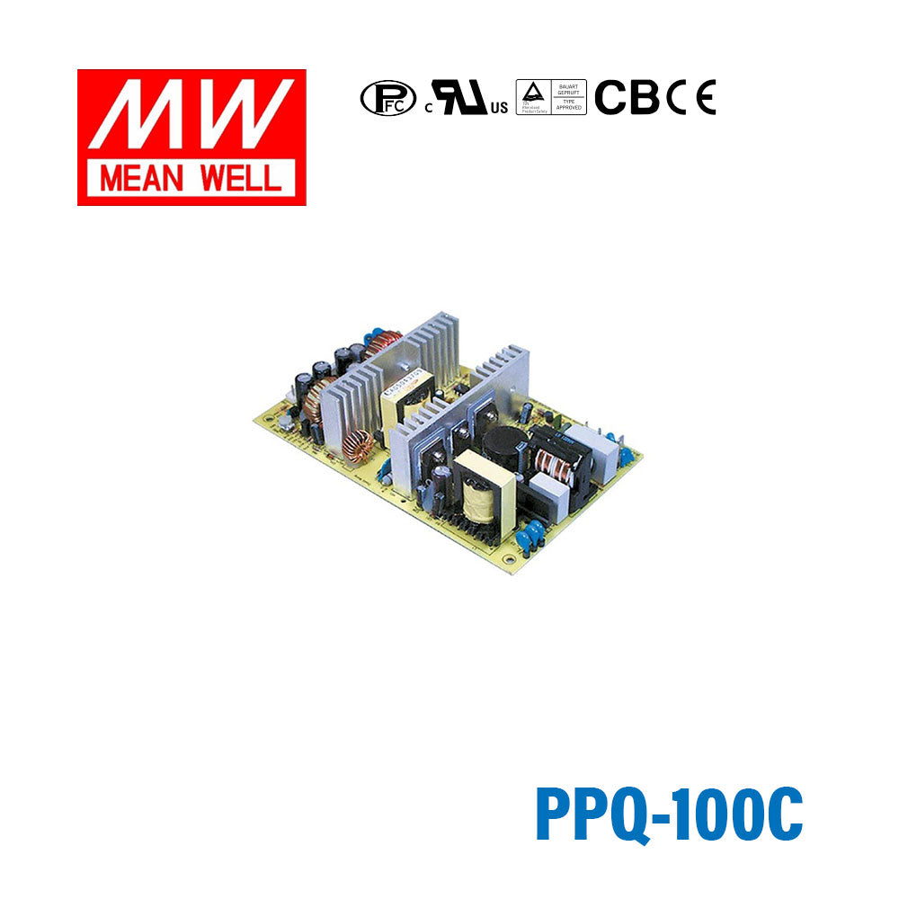 Meanwell PPQ-100C 100W Quad Output with PFC Switching Power Supply 10A