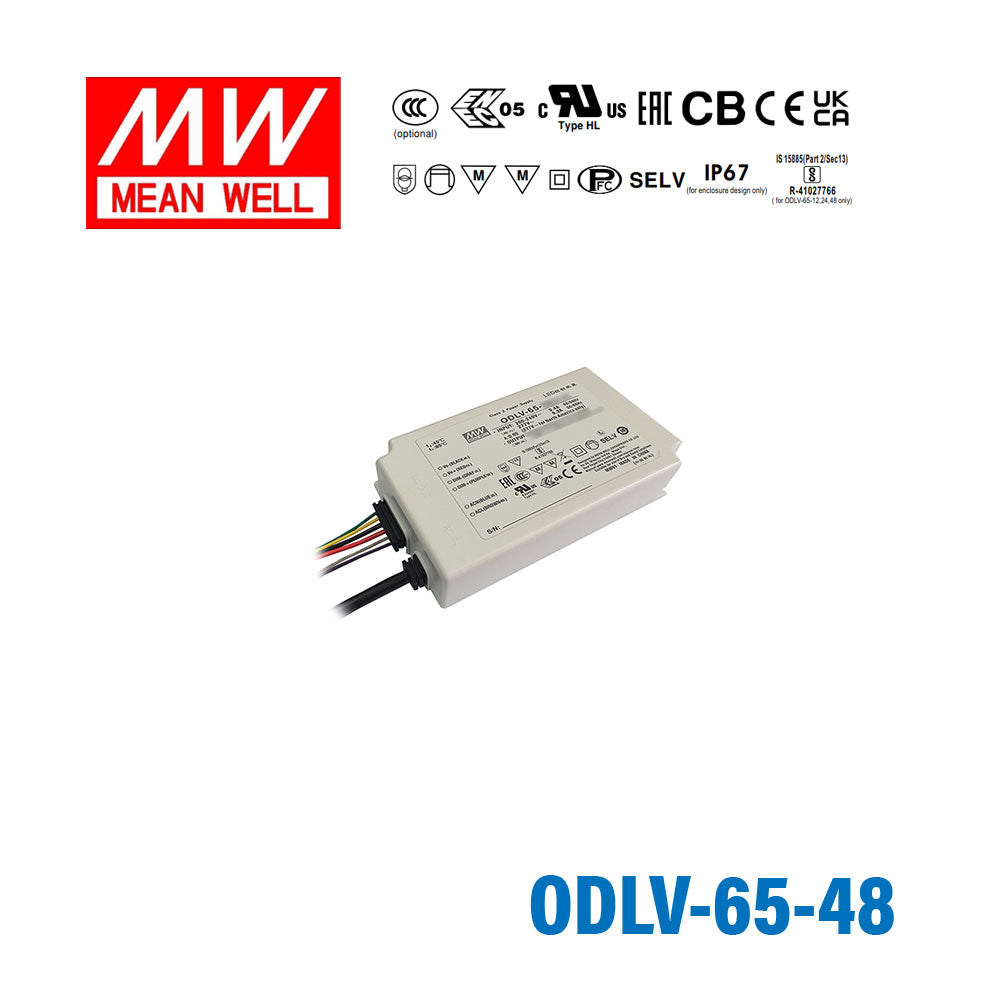 Mean Well ODLV-65-48 Power Supply 65W 48V, Dimmable 1.35A
