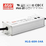 Mean Well HLG-60H-54A Power Supply 60W 54V - Adjustable