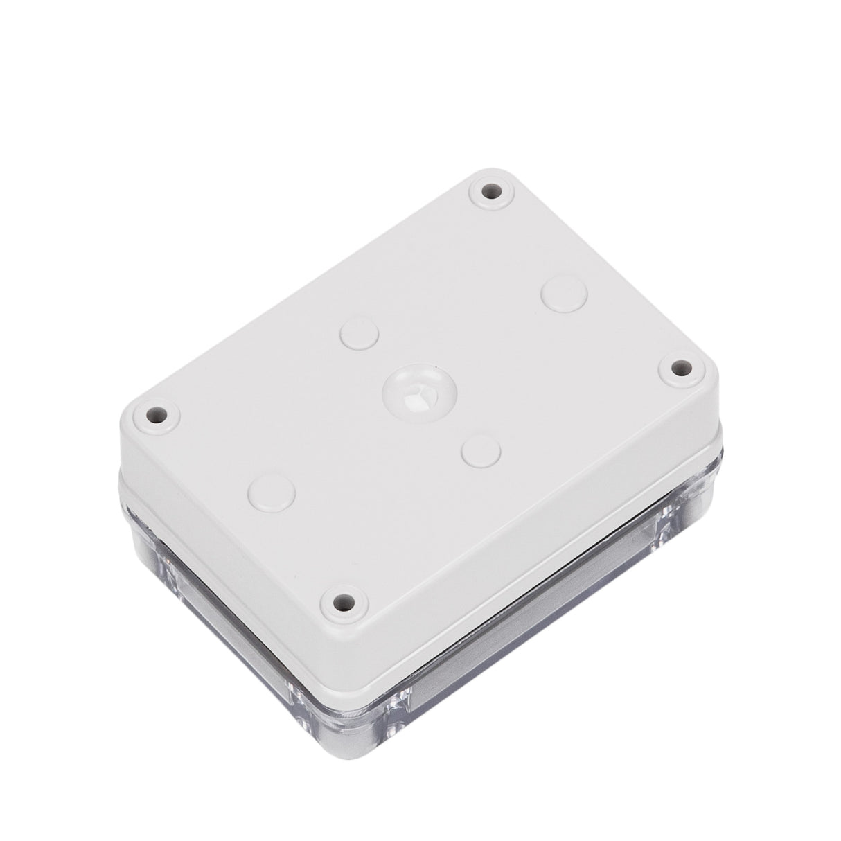 Boxco S-Series 3.15 x 4.33 x 1.77 Inches(80x110x45mm) Plastic Enclosure, IP67, IK08, ABS, Transparent Cover, Screw Type - PHOTO 1