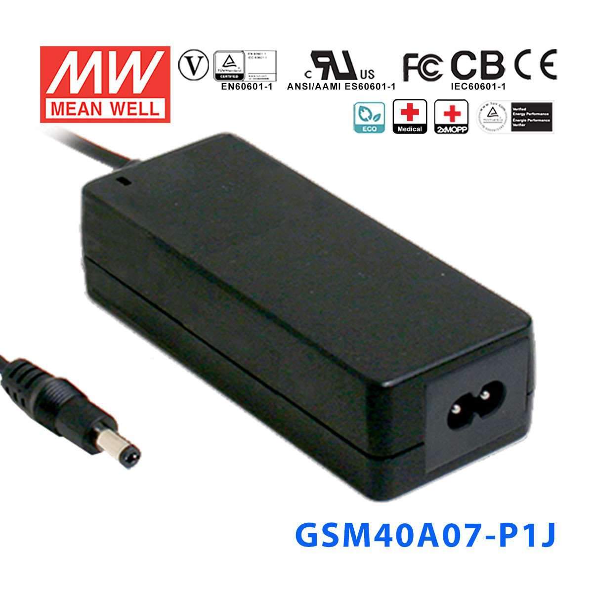 Mean Well GSM40A07-P1J Power Supply 40W 7.5V 5.34A - PHOTO 1
