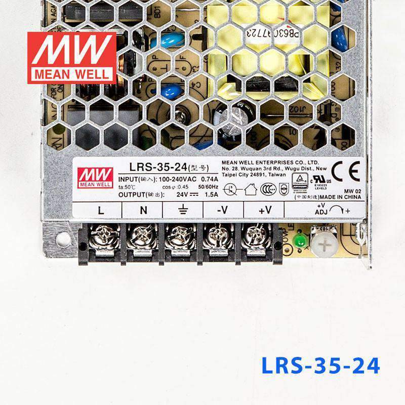 Mean Well LRS-35-24 Power Supply 35W 24V 1.5A - PHOTO 2