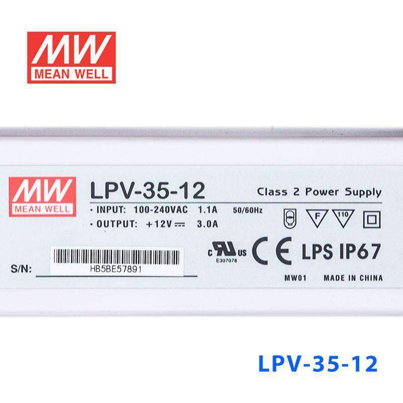 Mean Well LPV-35-12 Power Supply 35W 12V - PHOTO 3