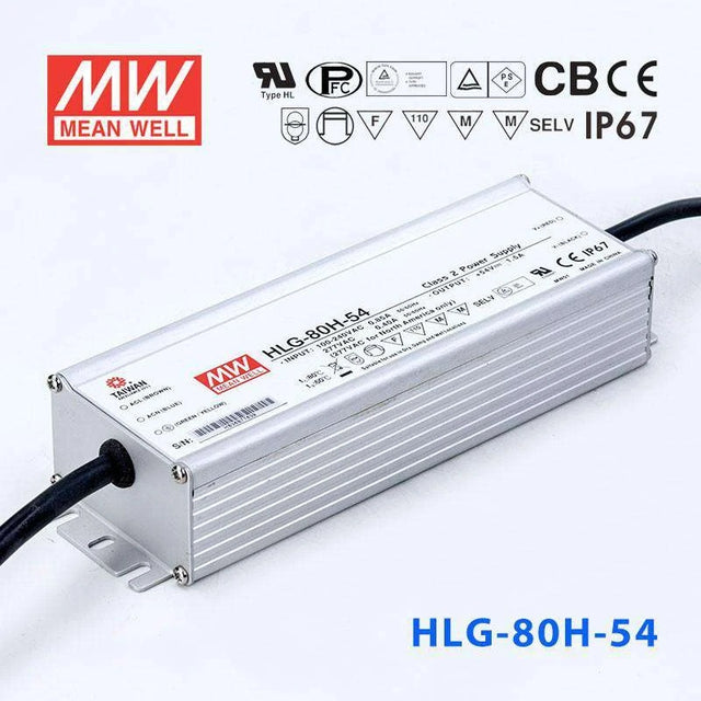 Mean Well HLG-80H-54 Power Supply 80W 54V