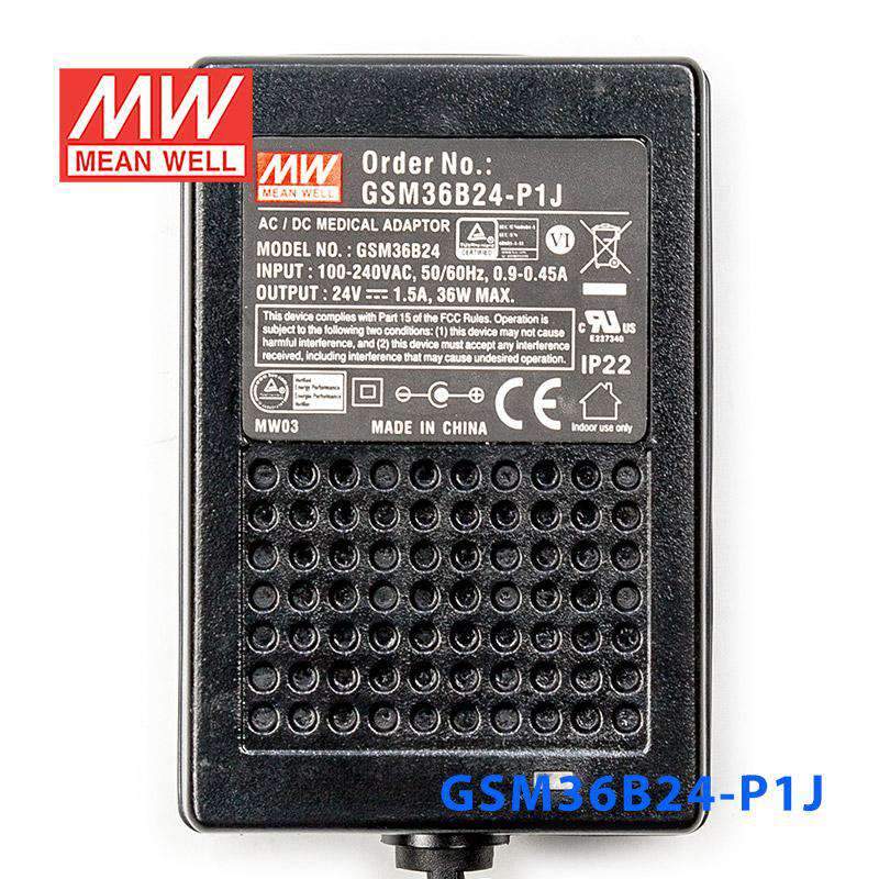 Mean Well GSM36B24-P1J Power Supply 36W 24V 1.5A - PHOTO 2
