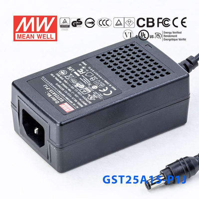 Mean Well GST25A15-P1JPower Supply 25W 15V 1.66A
