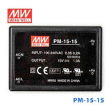 Mean Well PM-15-15 Power Supply 15W 15V 1A - PHOTO 2